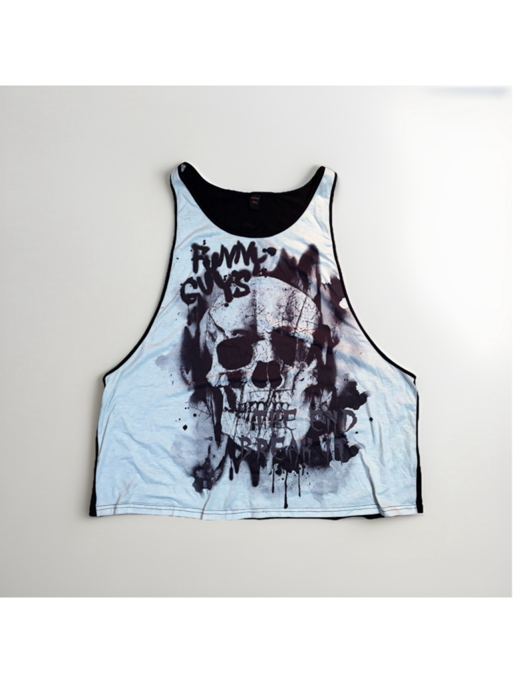 3 for $20 - ROMWE Skull Graphic Grunge Tank Top - Size 0XL